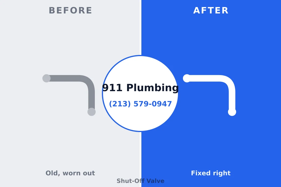Before and after: plumbing repair San Rafael, NM
